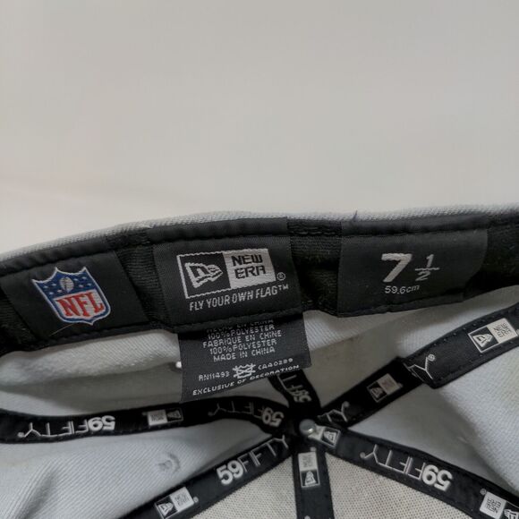 New Era Men's 59Fifty Fitted Hat Gray Size 7 1/2 Indianapolis Colts Embroidered - Picture 13 of 13